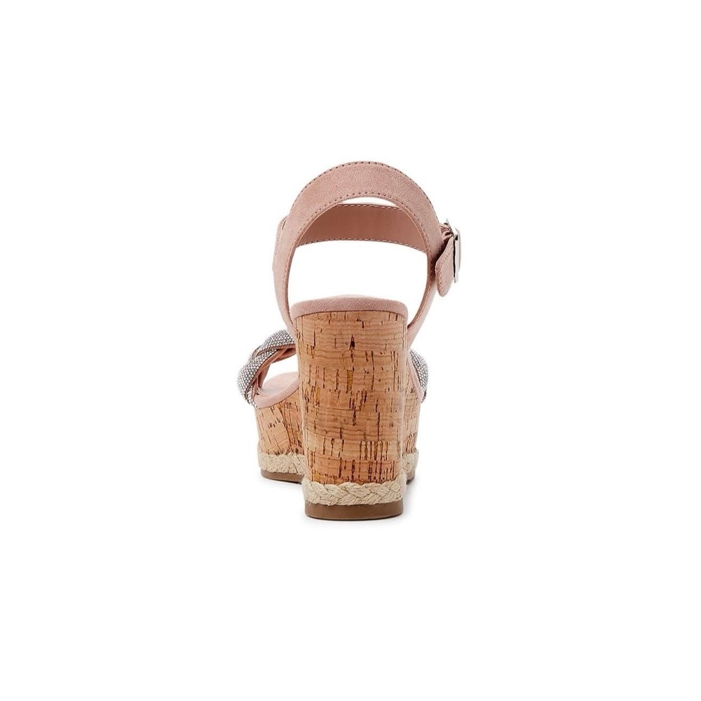 Madden NYC Blush Cream Wedge Sandals - Picture 6 of 6